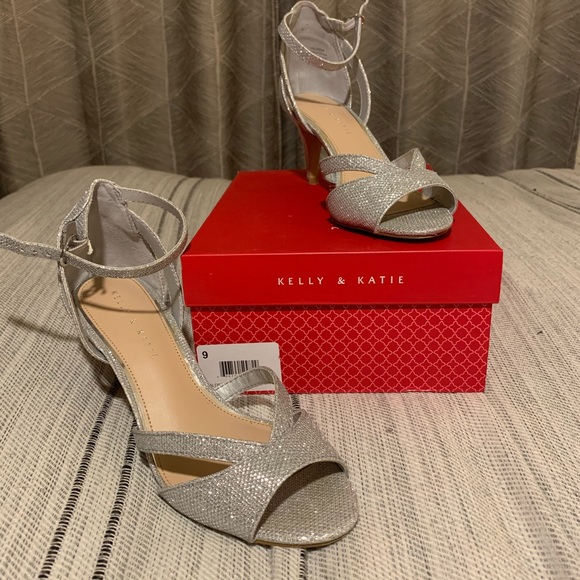 Silver Sparkly Heels - Picture 2 of 7